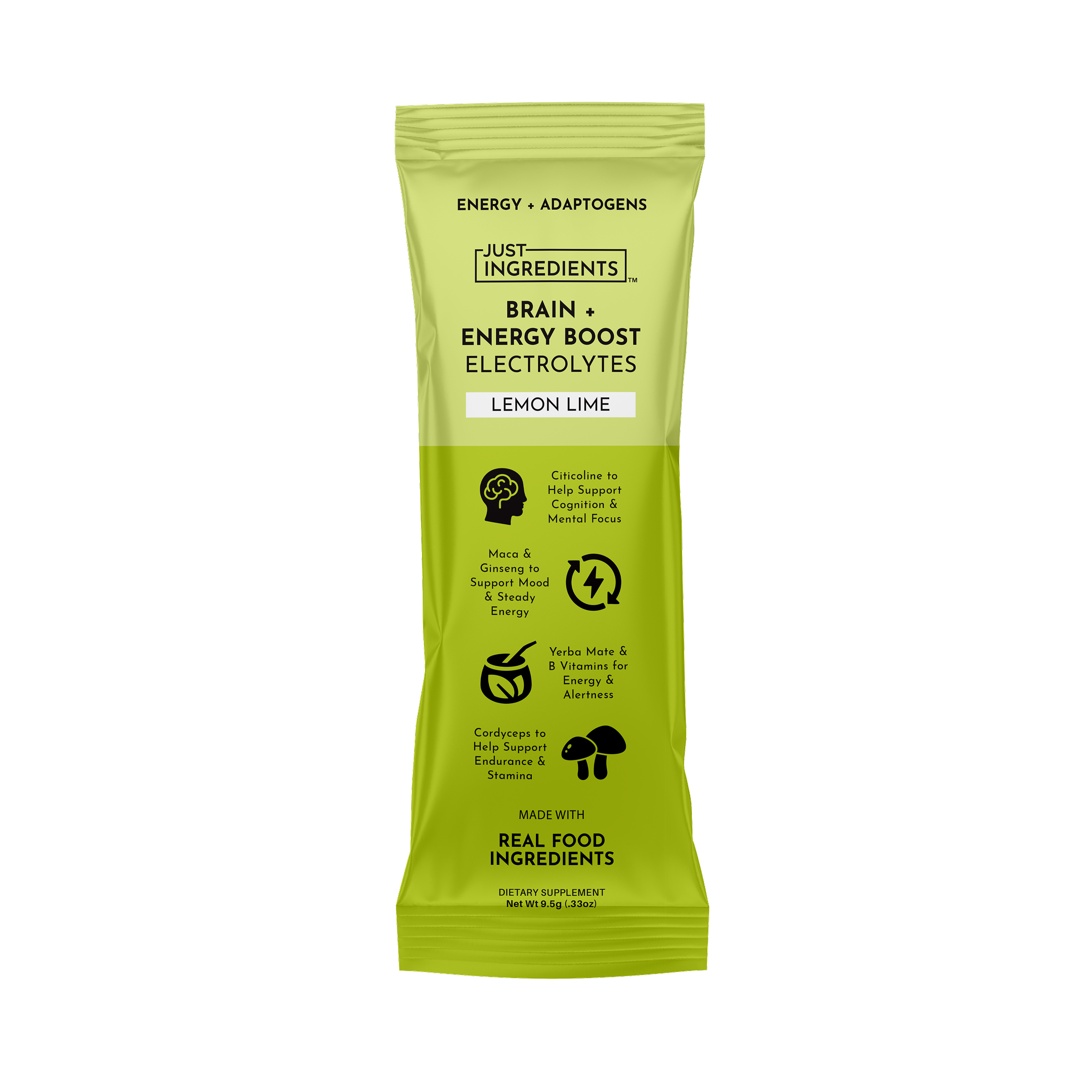 Brain + Energy Boost Electrolytes Stick - Lemon Lime