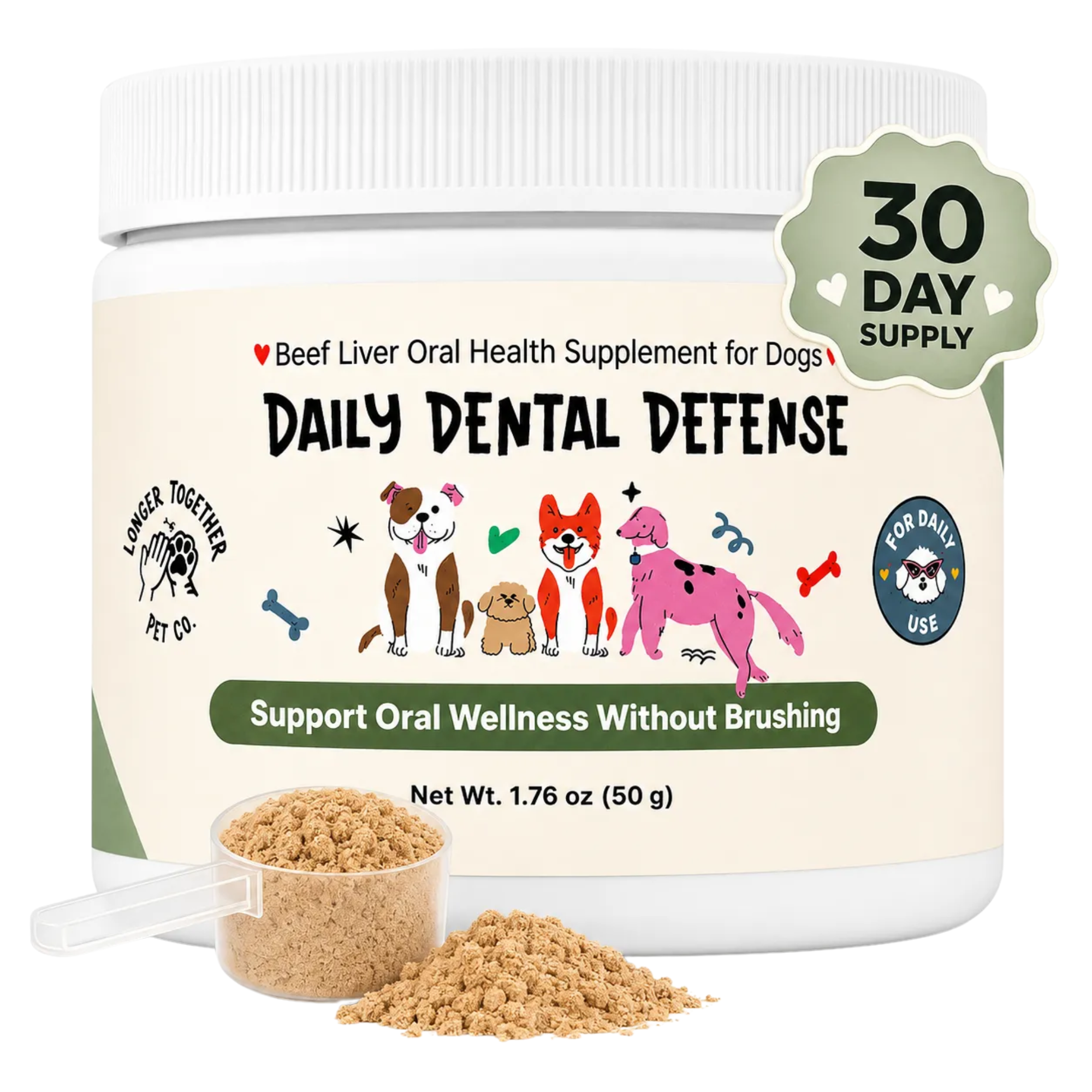 LONGER TOGETHER PET CO DOG ORAL HEALTH SUPPLEMENT