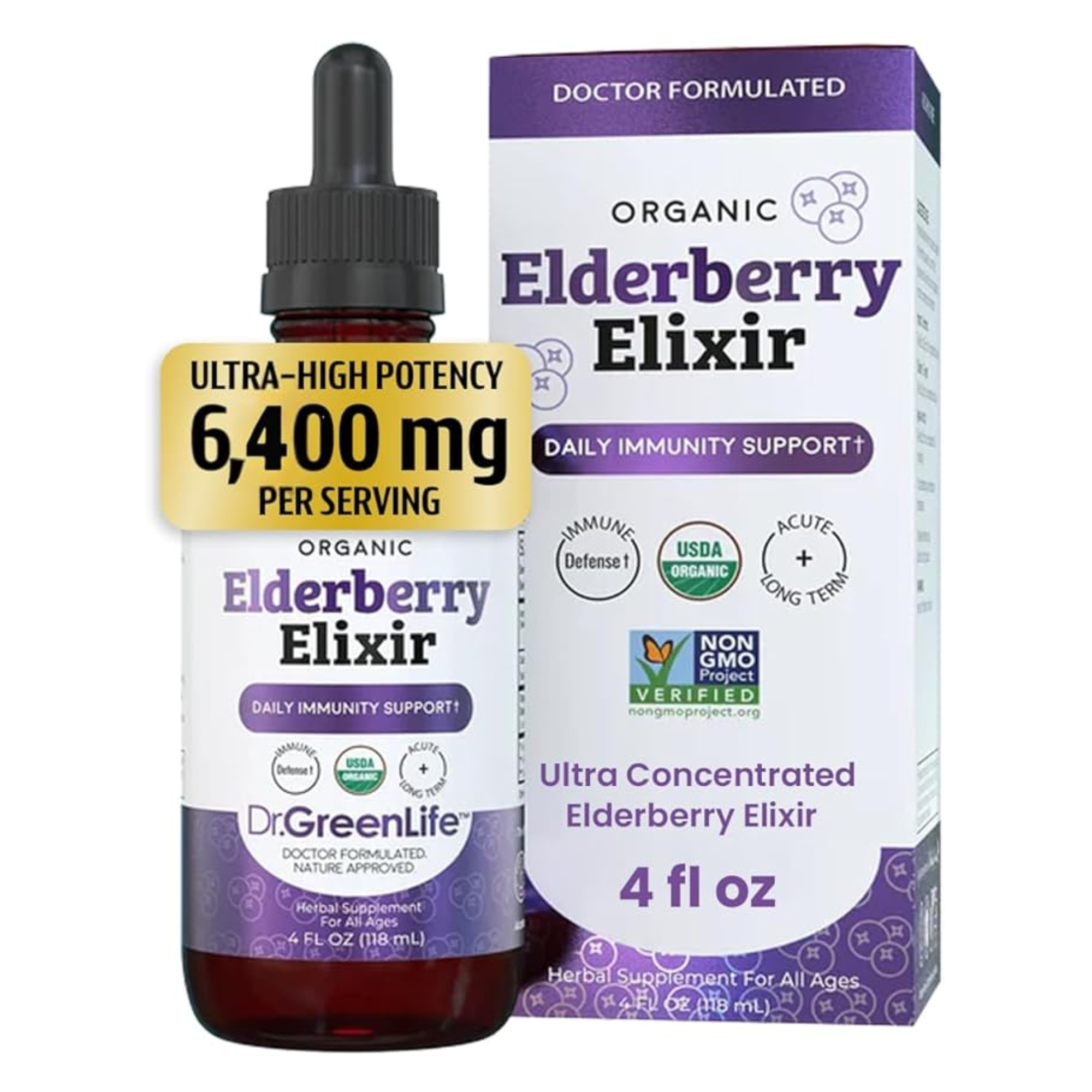 DR. GREEN MOM ORGANIC ELDERBERRY DROPS